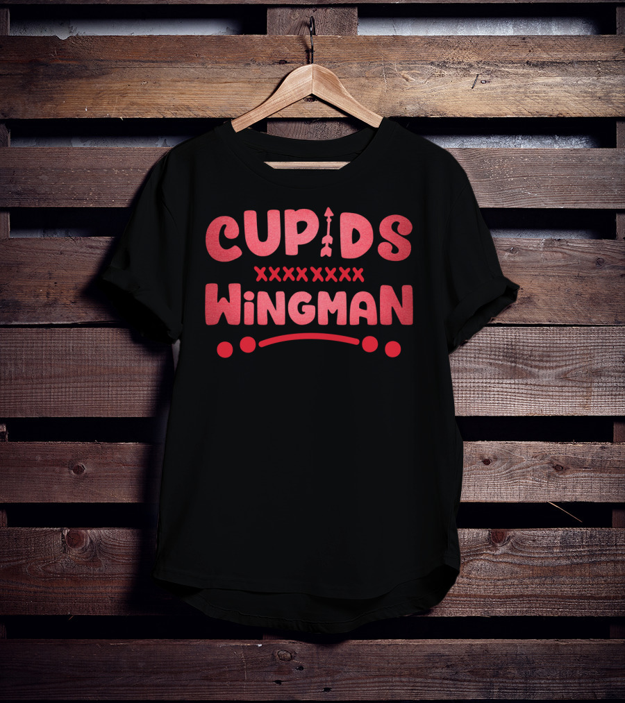 Cupids Wingman Valentines Day Love XOXO T-Shirt