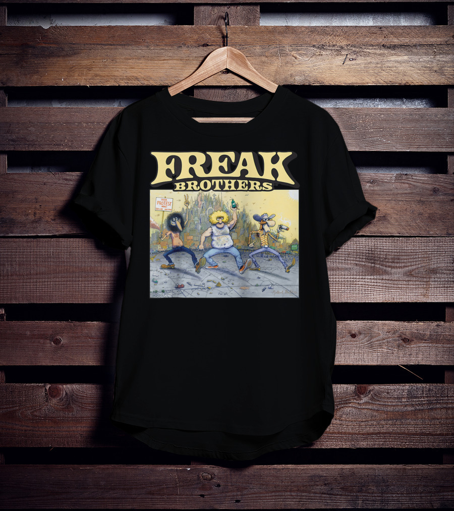 Freak Brothers Lucky Protest Day In The City T-Shirt
