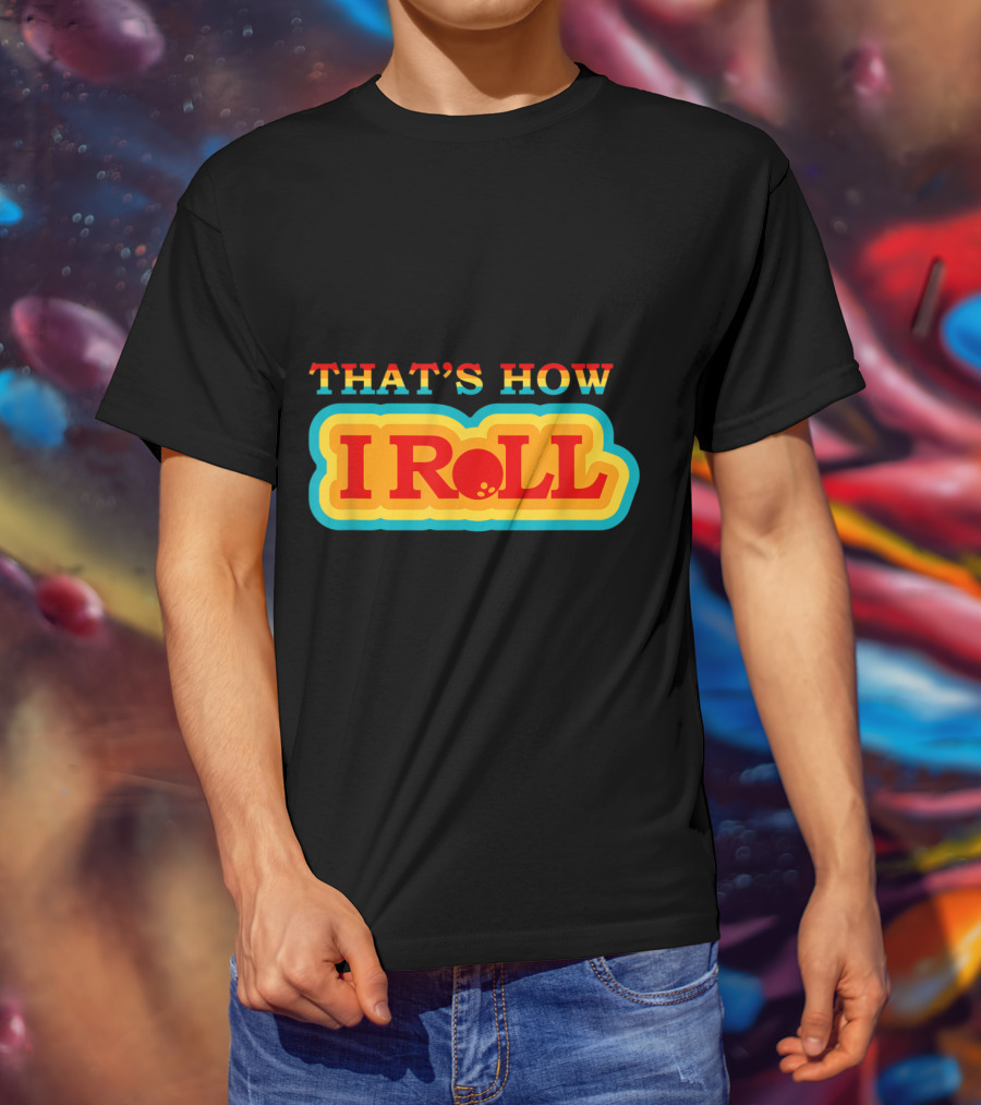 Funny Cute Bowling That's How I Roll Vintage T-Shirt