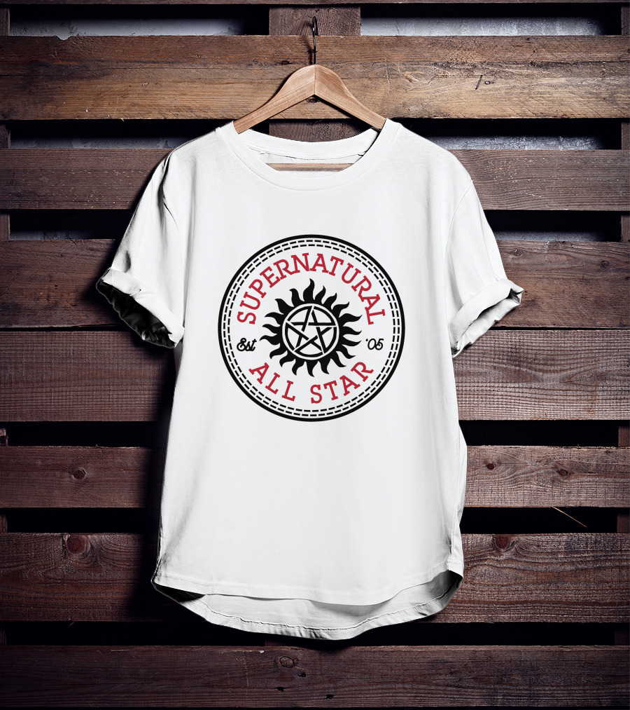 Supernatural All Star Est '05 Sun Pentagram T-Shirt