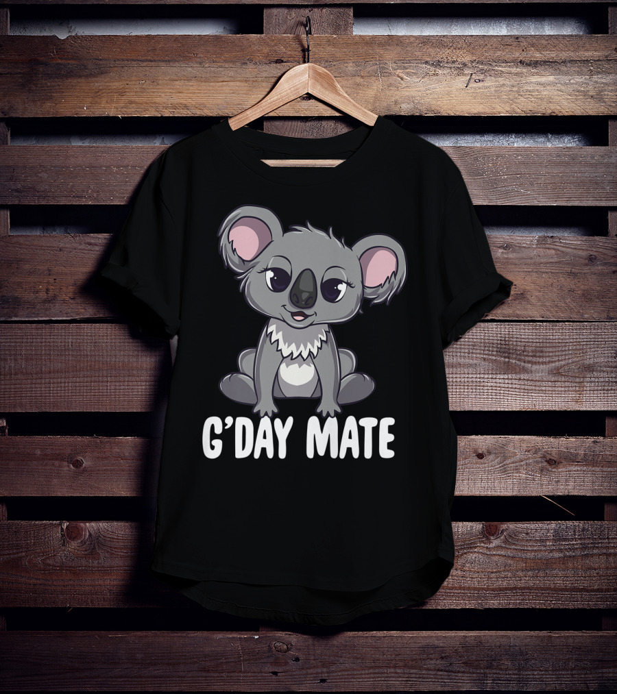 G'Day Mate Cute Kawaii Koala Australia T-Shirt