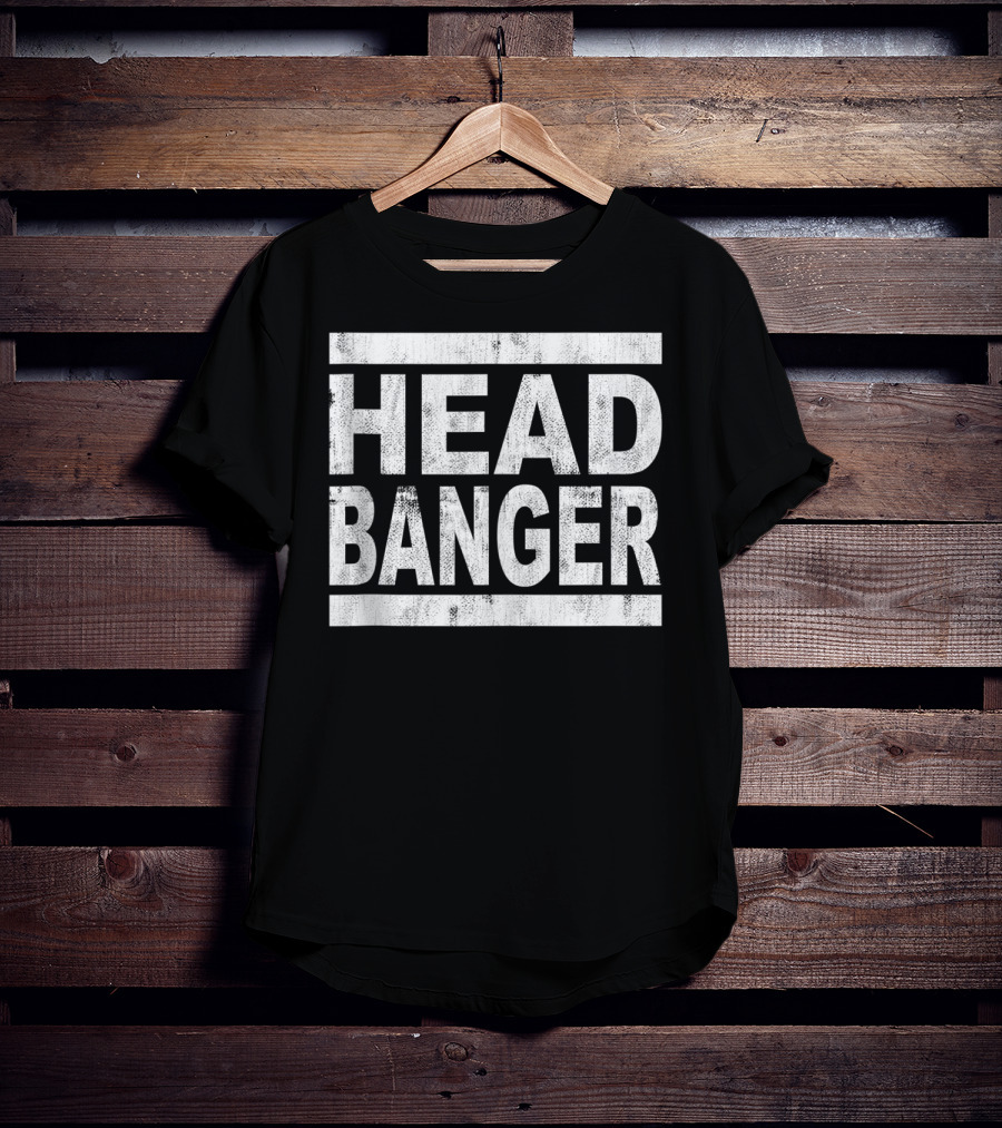 Headbanger Metalhead Rocker Dubstep Riddim Music T-Shirt