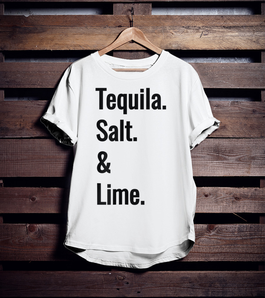 Tequila Salt And Lime Mexican Fiesta Outfit Drinker T-Shirt