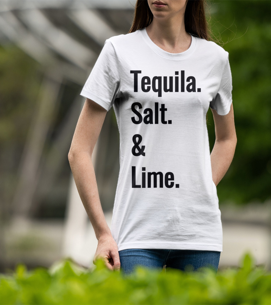 Tequila Salt And Lime Mexican Fiesta Outfit Drinker T-Shirt