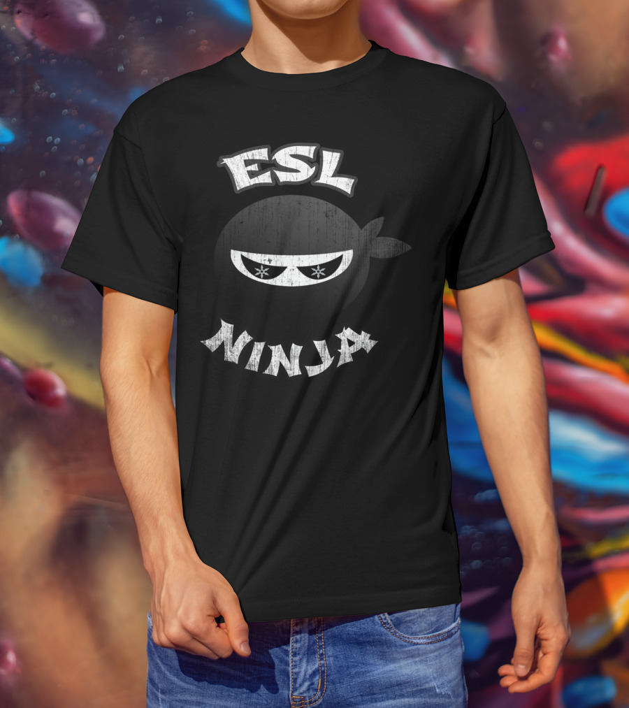 ESL Ninja Multitasking English Second Language T-Shirt