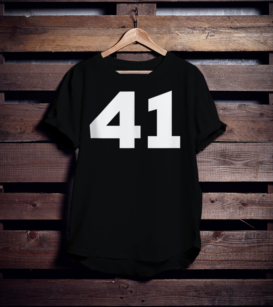 Number 41 Jersey Style Sport Team T-Shirt