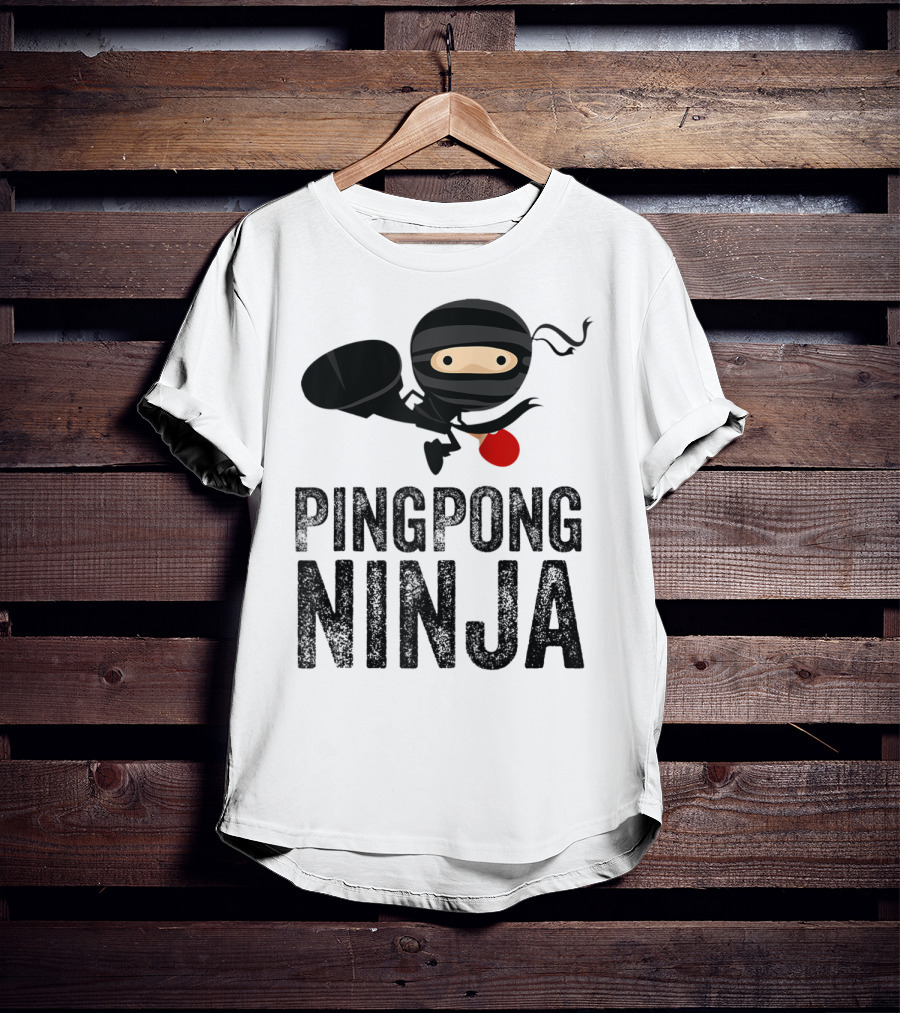 Ping Pong Ninja Table Tennis T-Shirt