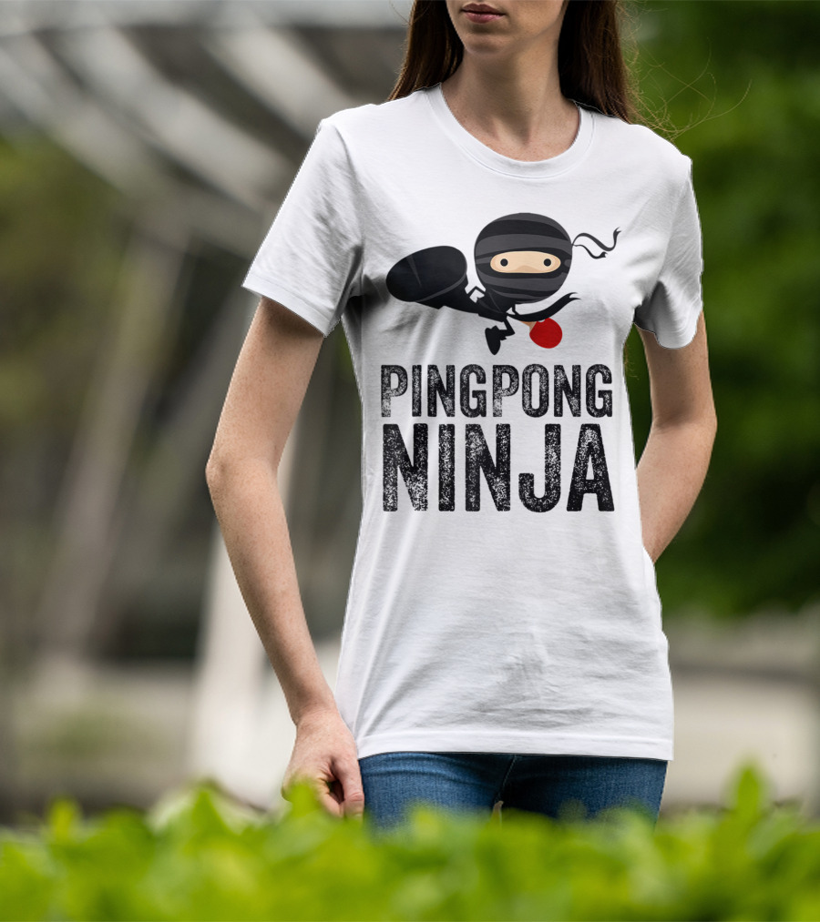Ping Pong Ninja Table Tennis T-Shirt
