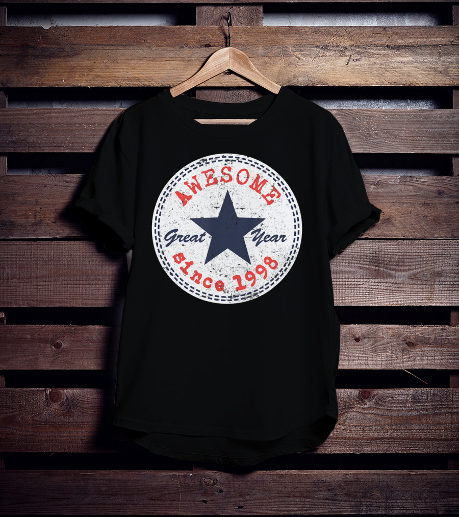 Awesome Great Year Since 1998 22nd Birthday Him Her 22 Year Old T-Shirt