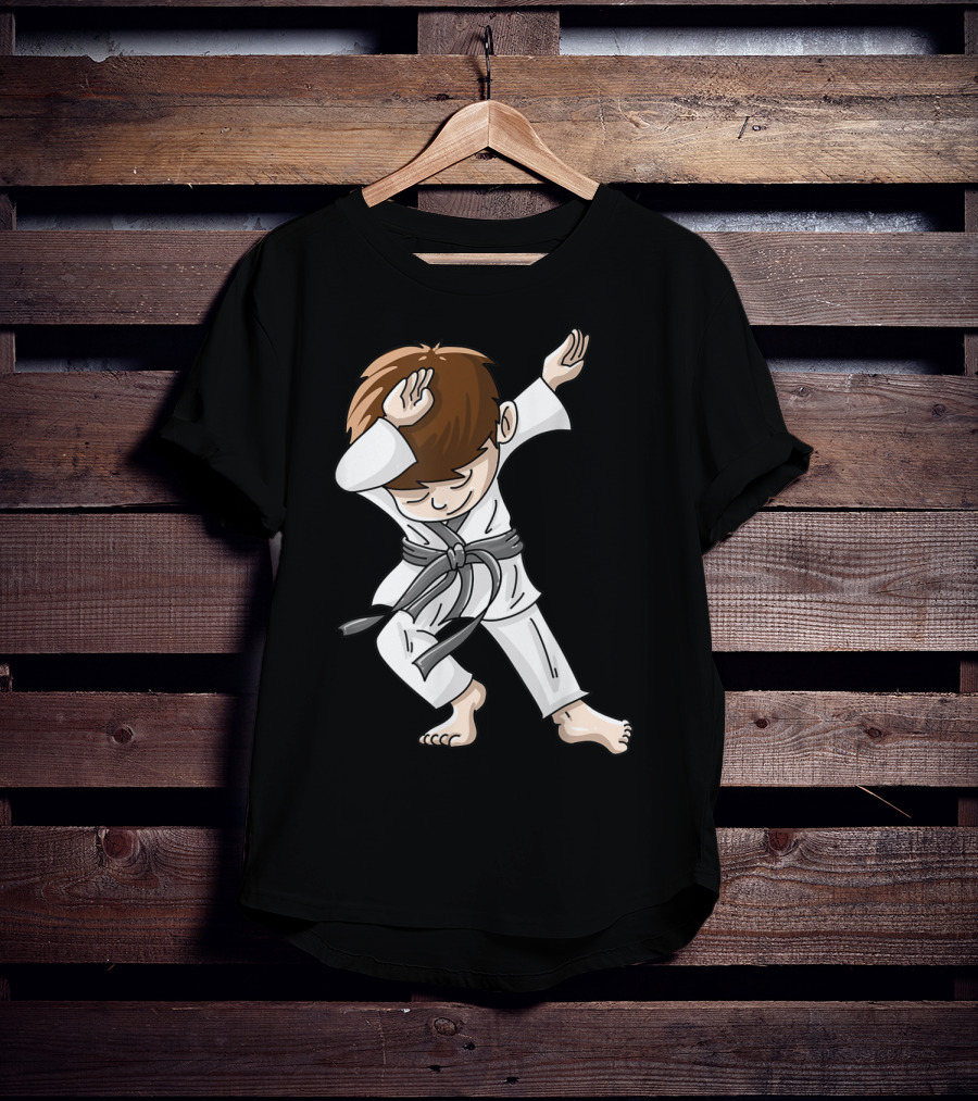 Cool Karate Boy Dabbing Hip Hop Judo Dance Fun T-Shirt