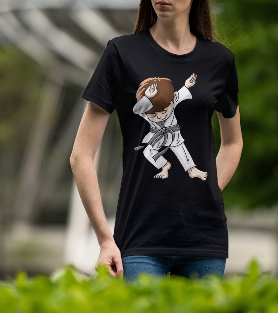 Cool Karate Boy Dabbing Hip Hop Judo Dance Fun T-Shirt
