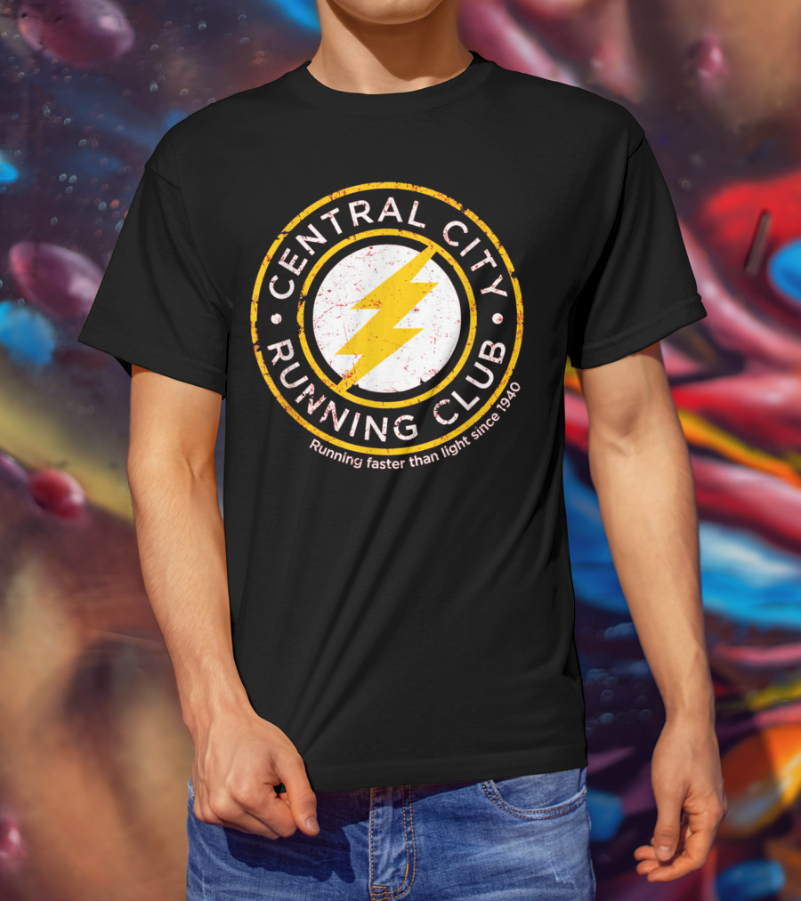 Central City Running Club Running Faster Than Light Since 1940 T-Shirt