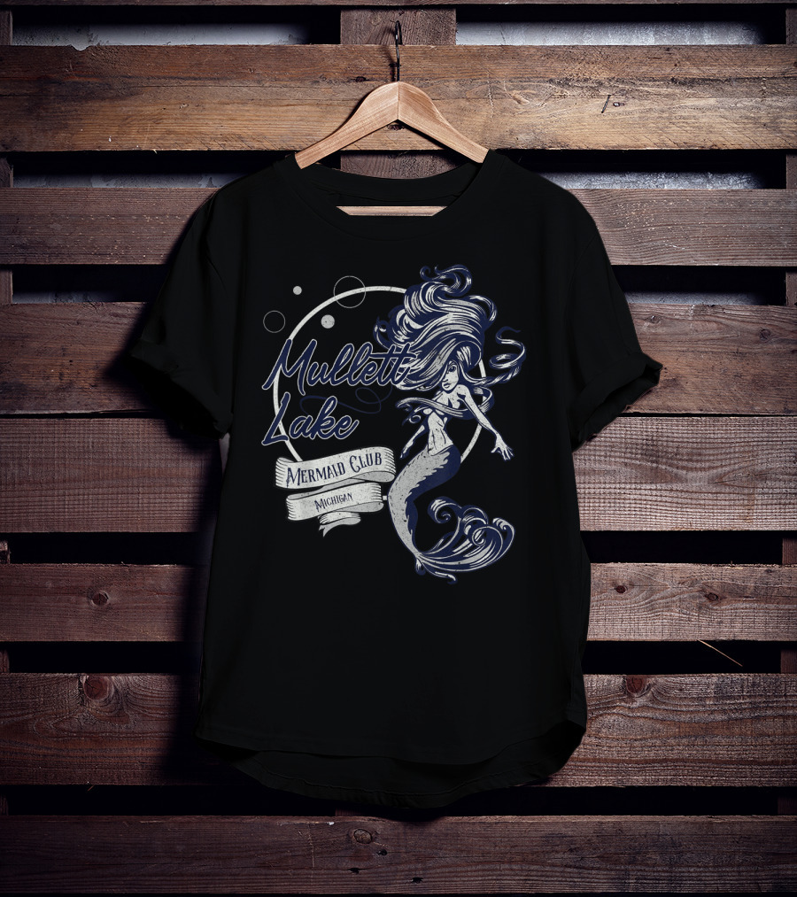 Mullett Lake Mermaid Club Michigan Oceanic Fantasy T-Shirt