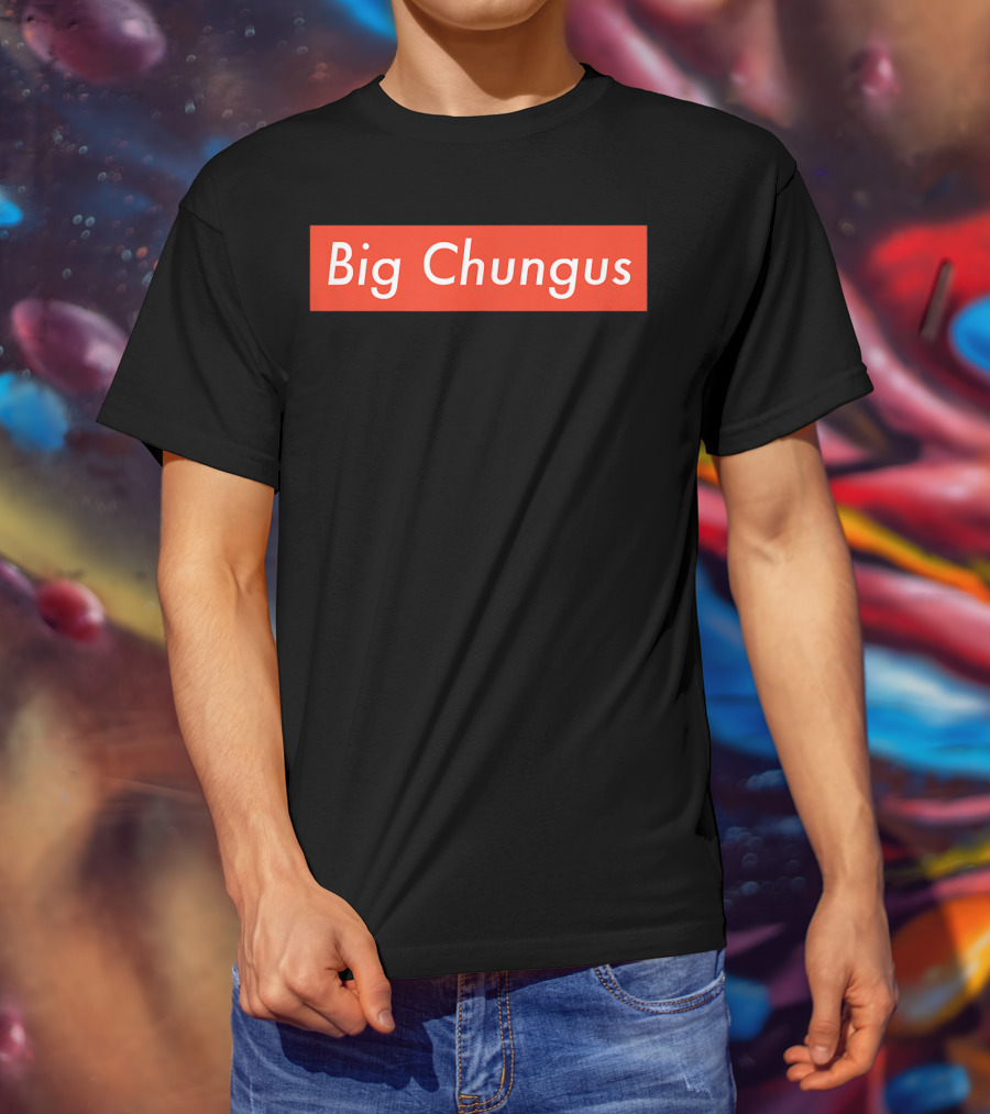 Big Chungus Meme Red Box T-Shirt