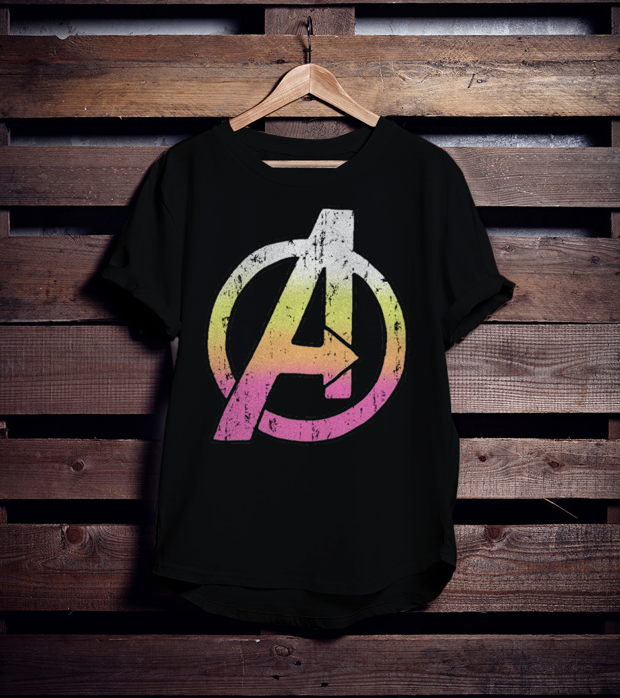 Marvel Avengers Colorful Distressed Classic T-Shirt