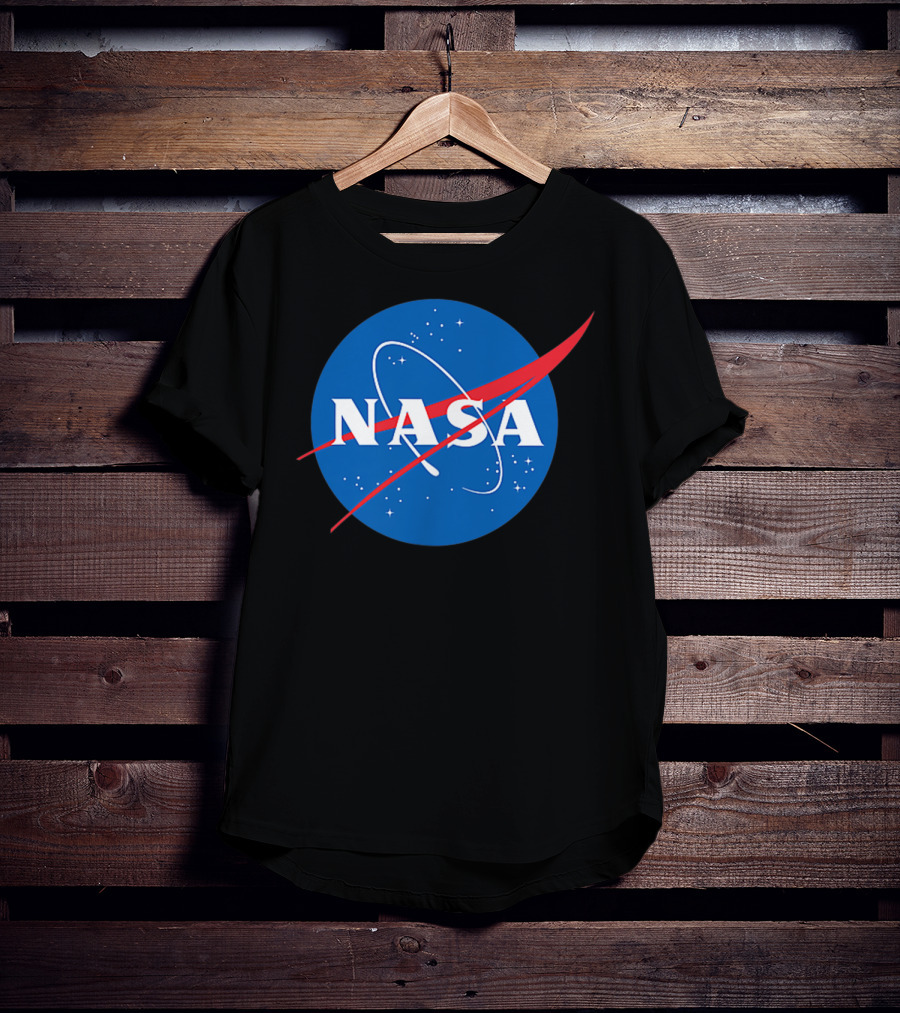 Nasa Officially Licensed NASA Worm Logo Space Badge T-Shirt