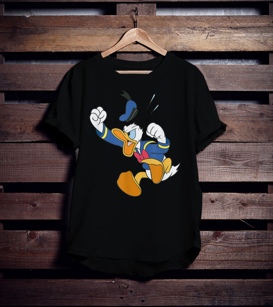 Disney Donald Duck Fit Of Anger Classic Character Pose T-Shirt