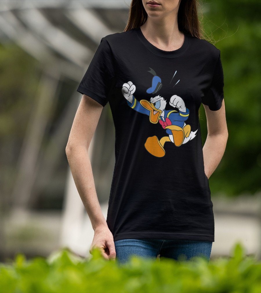 Disney Donald Duck Fit Of Anger Classic Character Pose T-Shirt