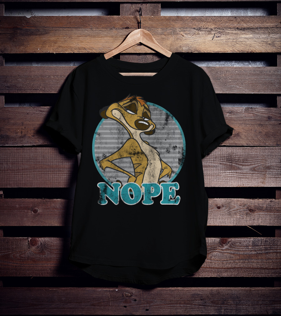 Disney's Lion King Timon Nope Striped Circle T-Shirt