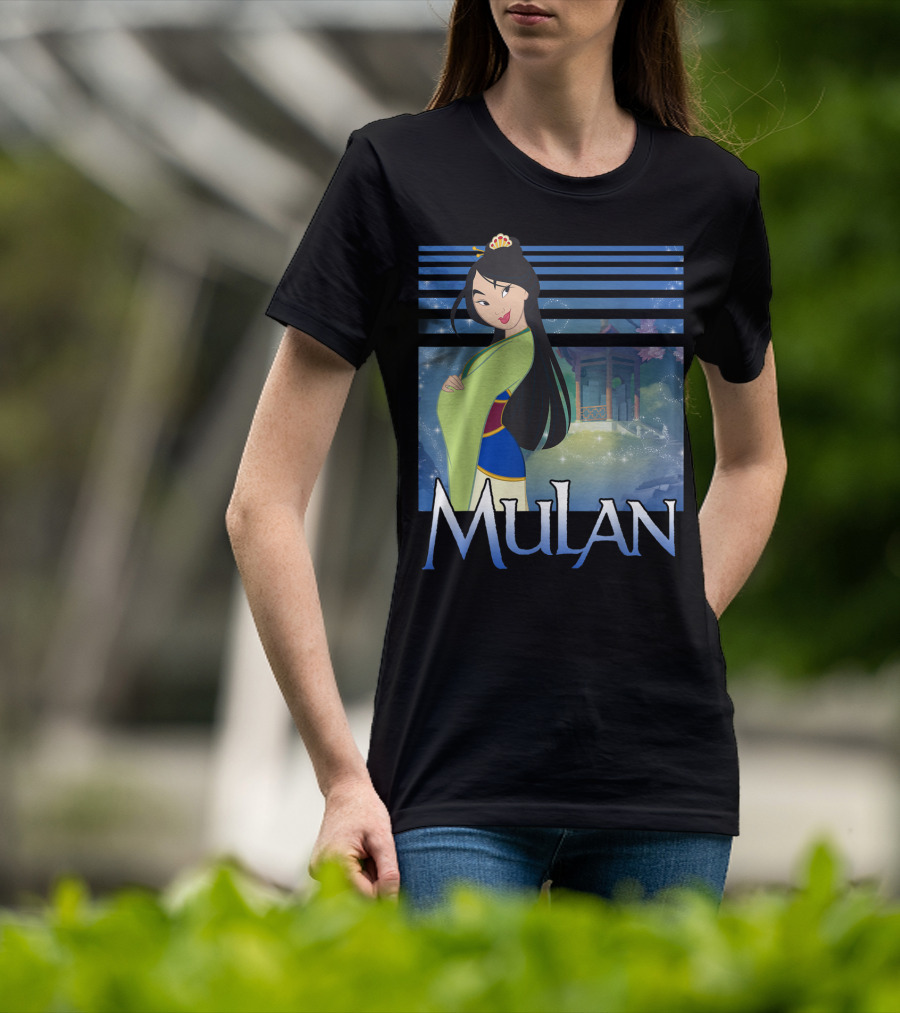 Disney Mulan Green Dress Sparkles Scene T-Shirt