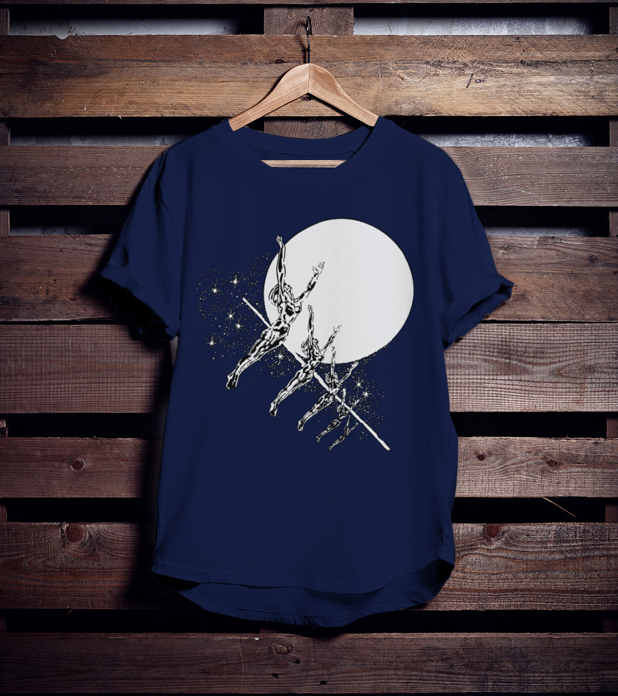 Hawkwind Band Space Themed Astronauts Moon Jumping T-Shirt