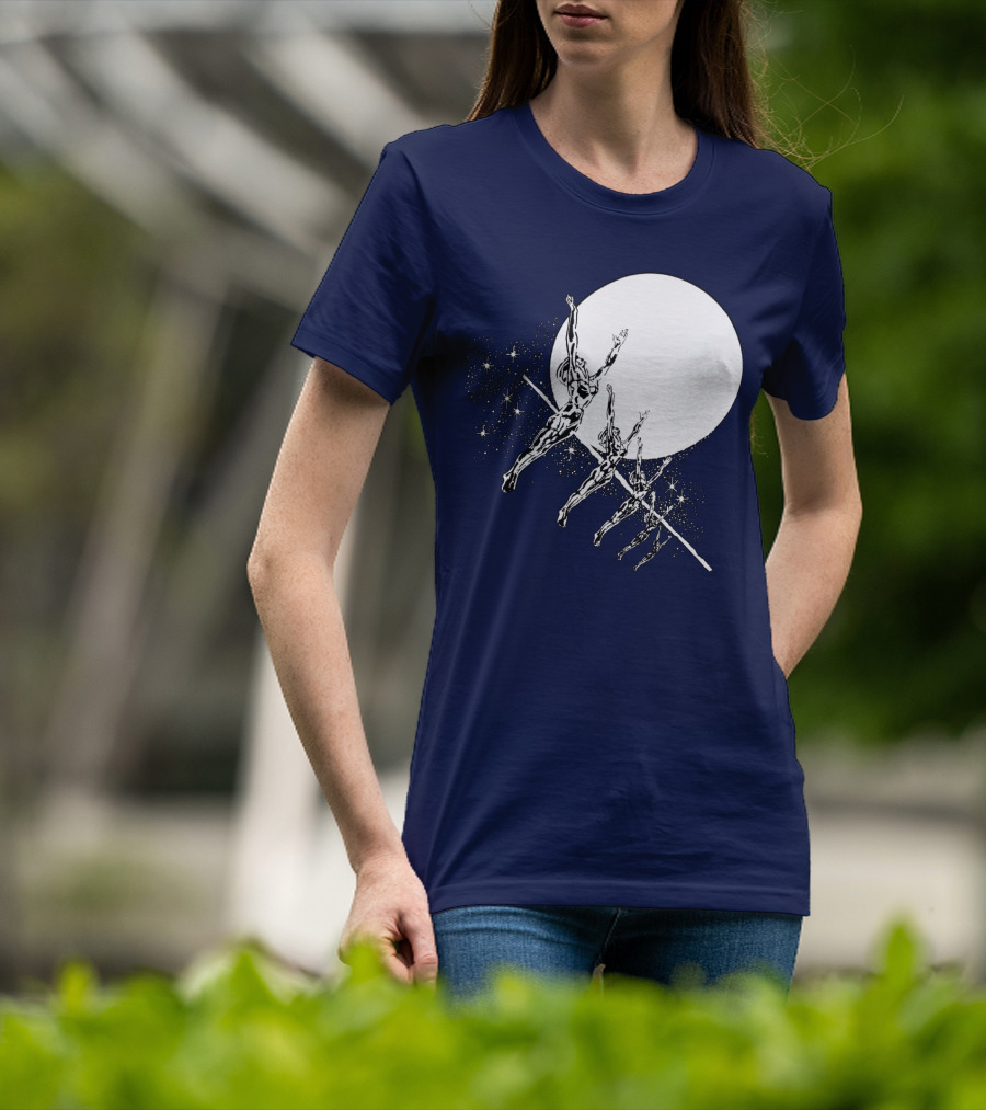 Hawkwind Band Space Themed Astronauts Moon Jumping T-Shirt