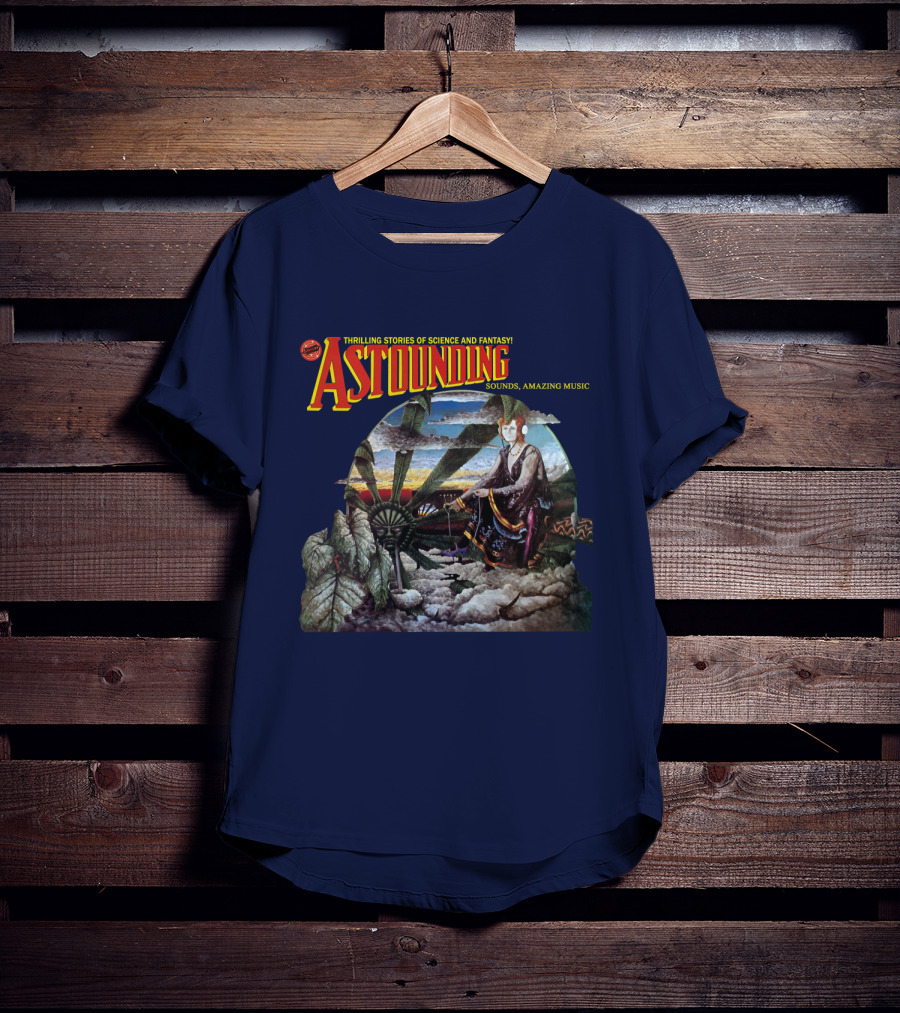 Thrilling Stories Of Science And Fantasy Astounding Sounds Amazing Music T-Shirt