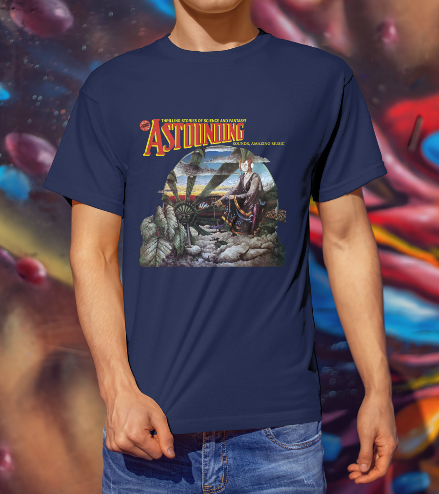Thrilling Stories Of Science And Fantasy Astounding Sounds Amazing Music T-Shirt