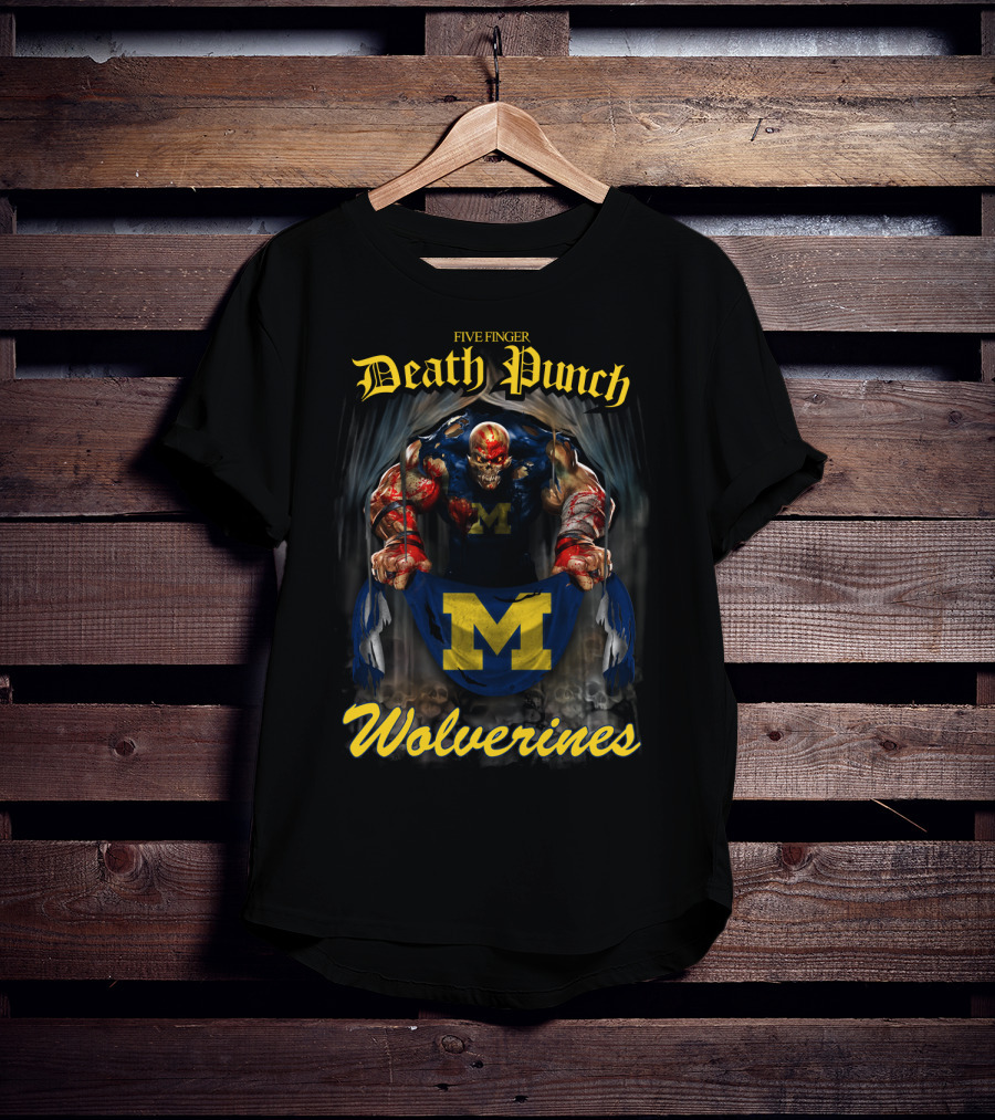 Five Finger Death Punch Michigan Wolverines T-Shirt