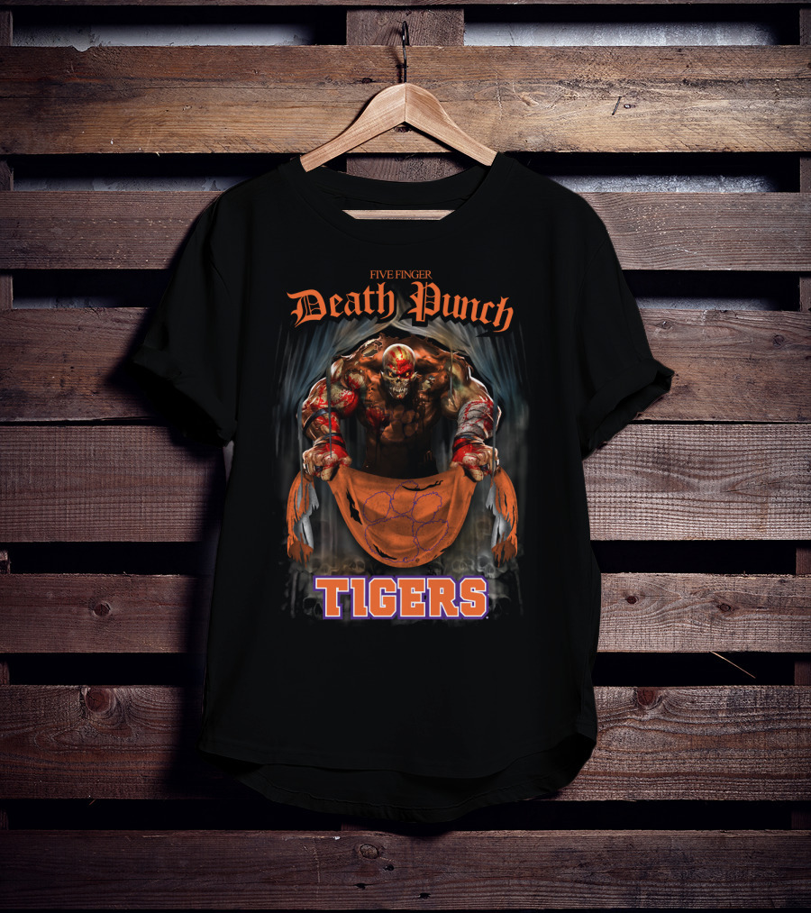 Five Finger Death Punch Clemson Tigers T-Shirt