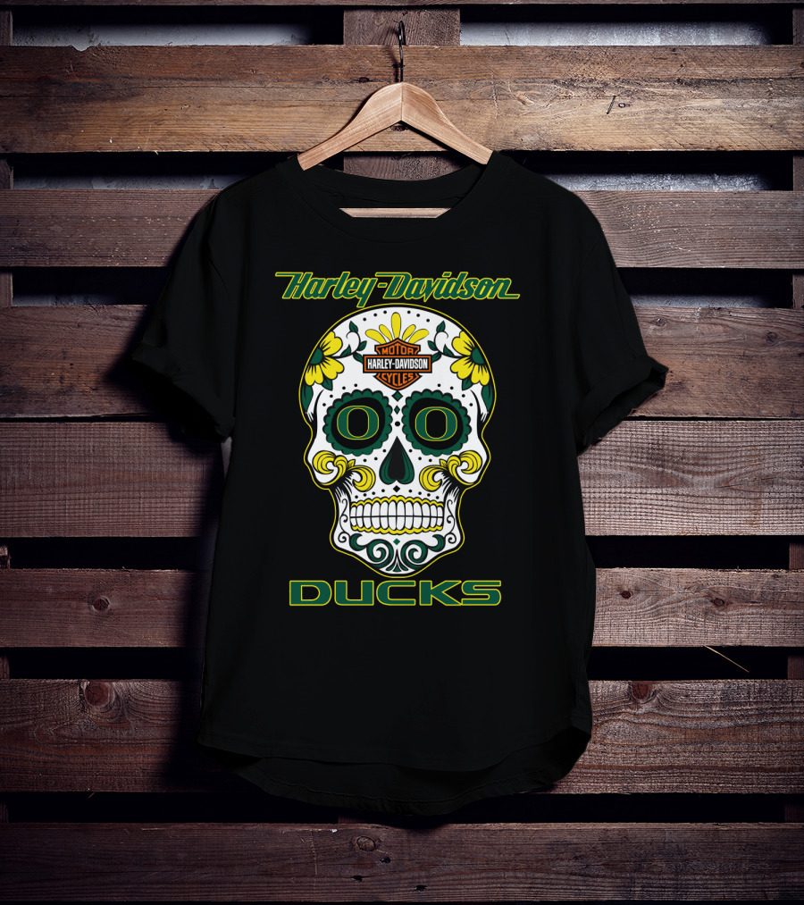 Harley Davidson Motor Cycles Ducks Oregon Hd0305 T-Shirt