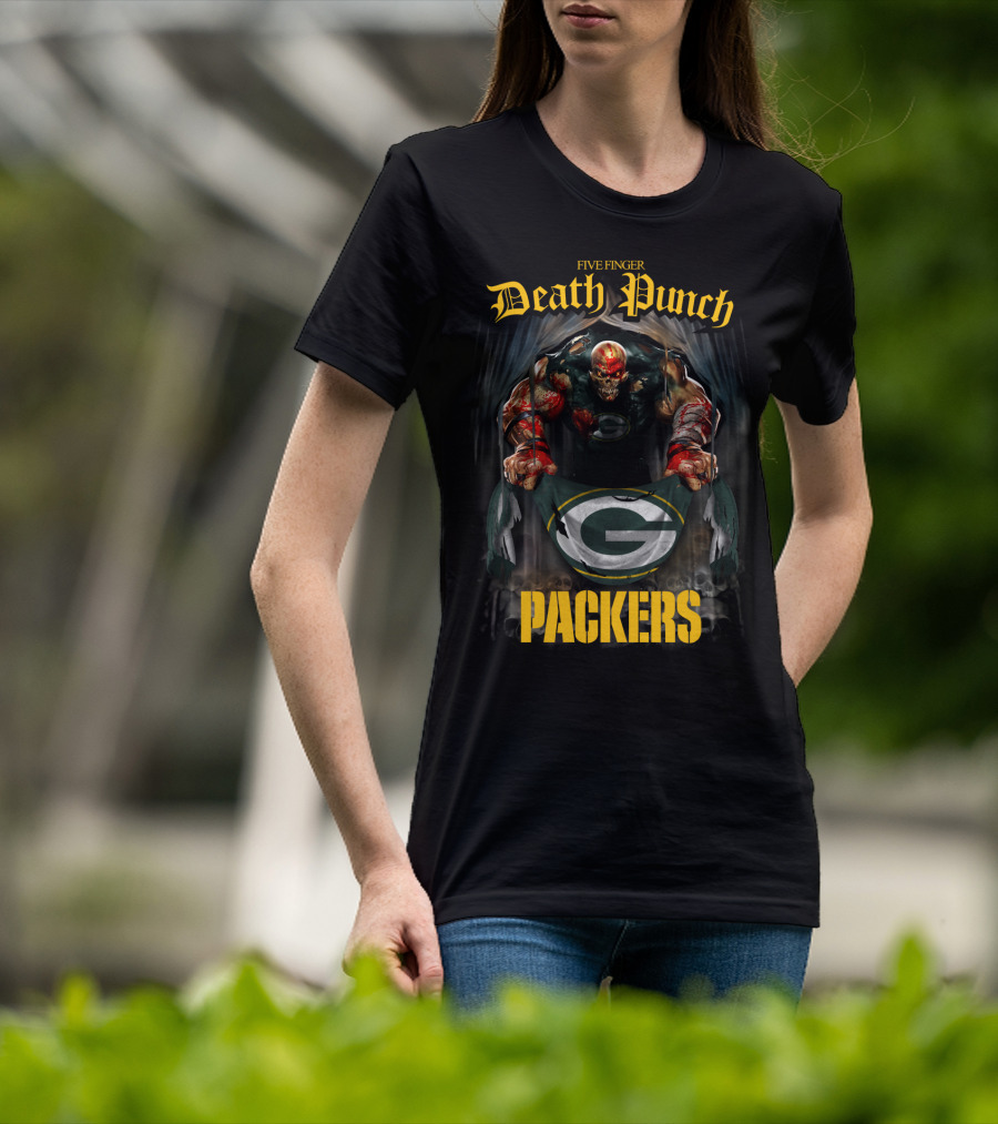 Five Finger Death Punch Packers Collaboration With Iconic Green Bay T-Shirt