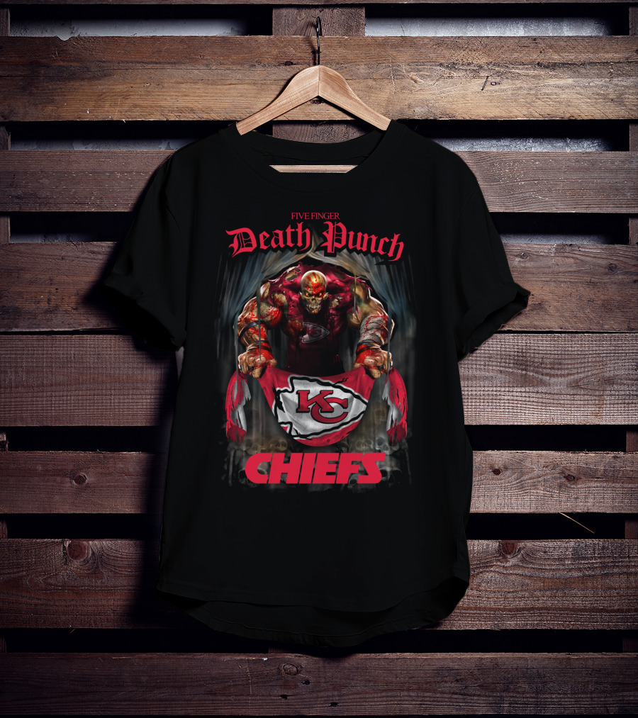 Five Finger Death Punch Chiefs Kansas City Kc T-Shirt