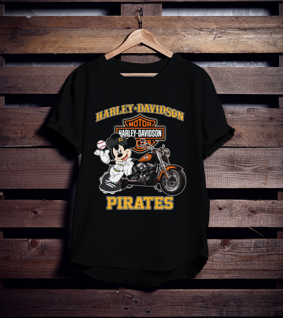 Harley Davidson Motor Cycles Pirates T-Shirt