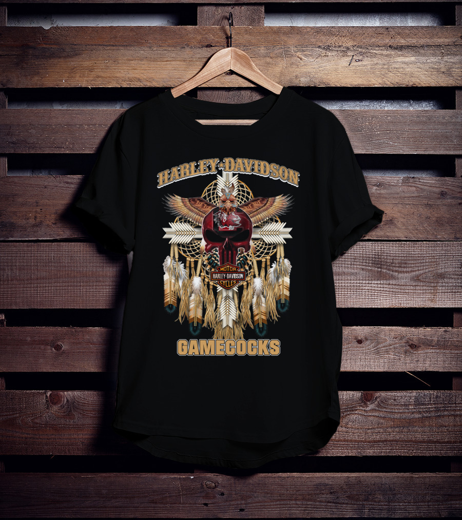 Harley Davidson Motorcycles Gamecocks Dreamcatcher T-Shirt