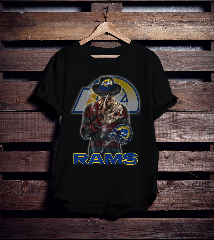 M2 Los Angeles Rams Freddy Krueger Crossover T-Shirt
