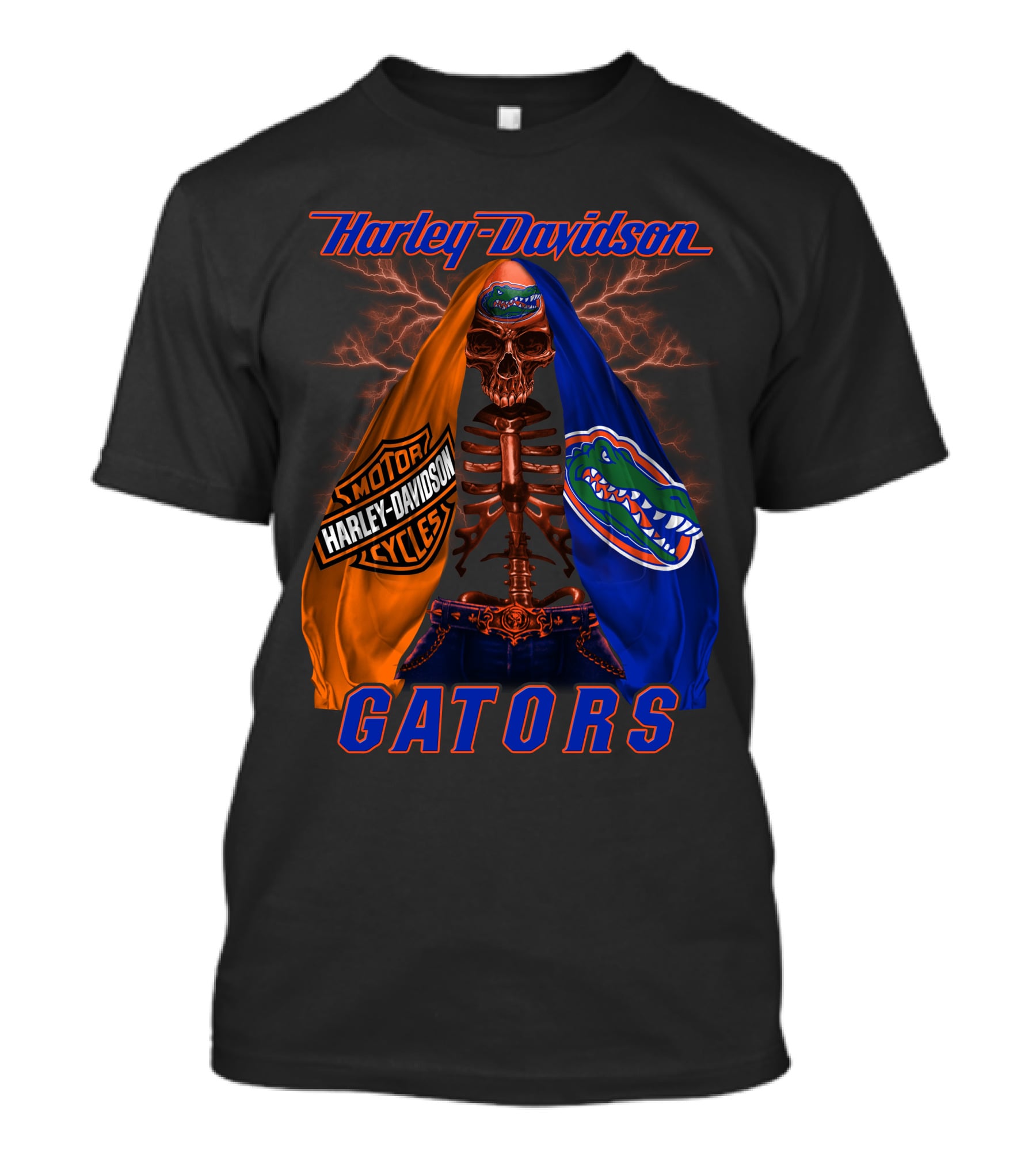 Harley Davidson Florida Gators Skeleton Hd M2D23 T-Shirt