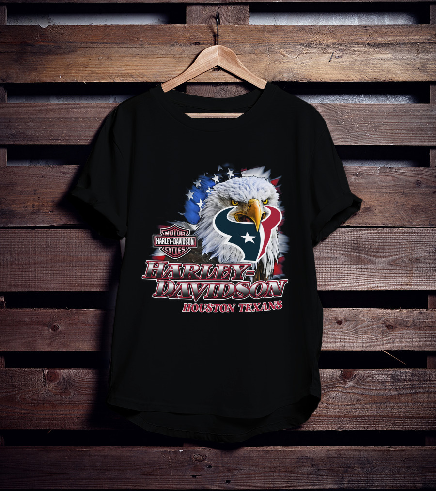 Houston Texans Harley Davidson Nfl Eagles T-Shirt