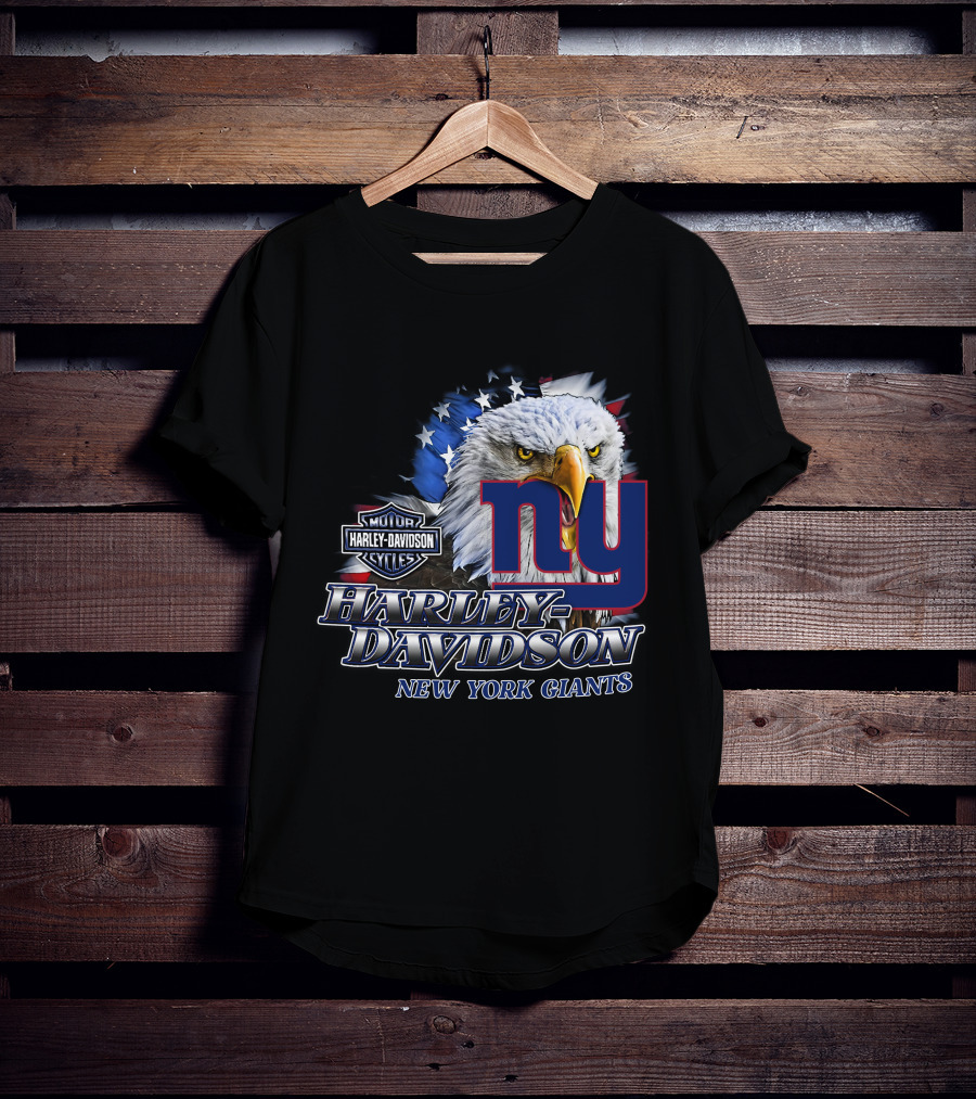 Harley Davidson New York Giants Nfl Eagles T-Shirt