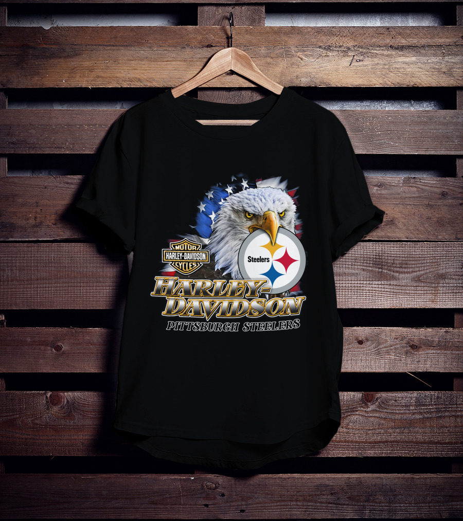 Harley Davidson Pittsburgh Steelers Nfl Eagles T-Shirt