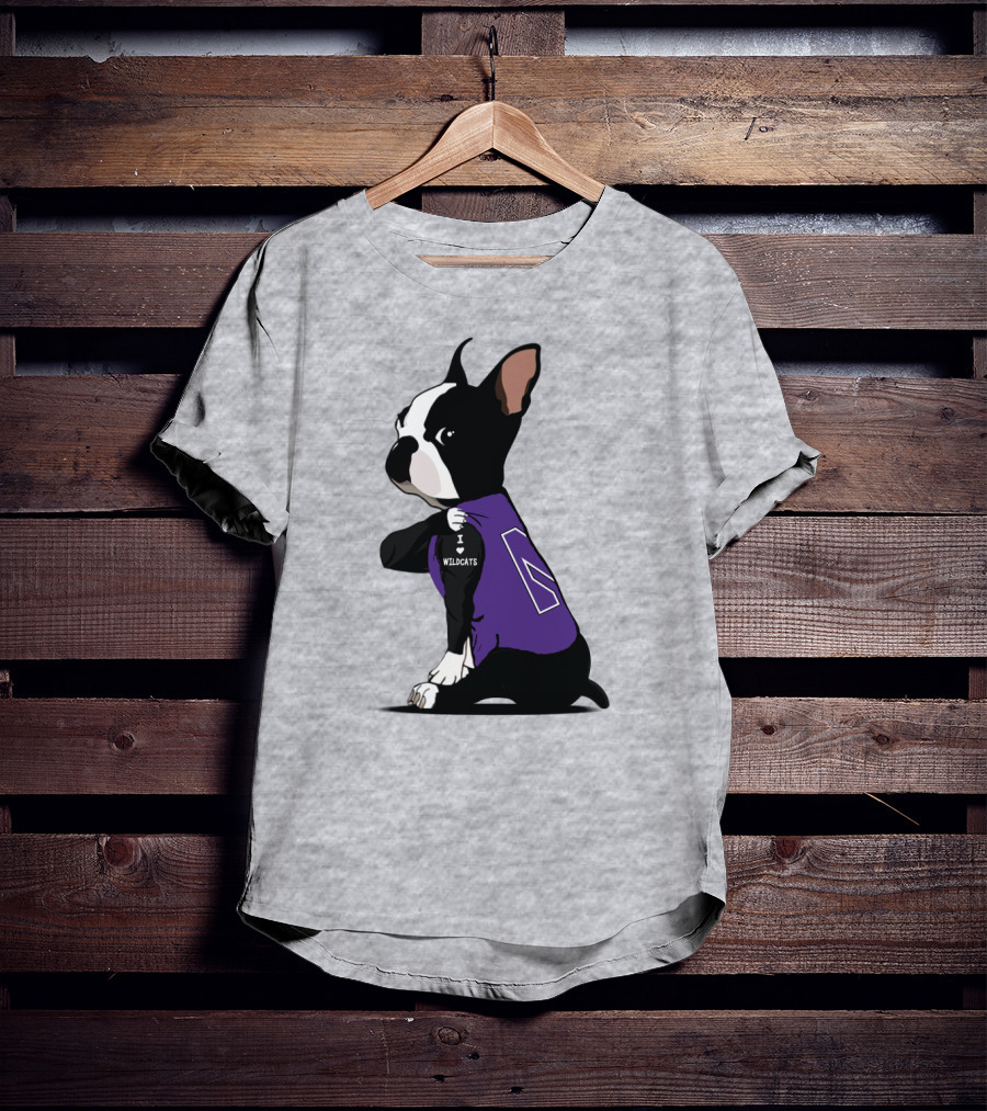 Northwestern Wildcats I Love Bulldogs T-Shirt