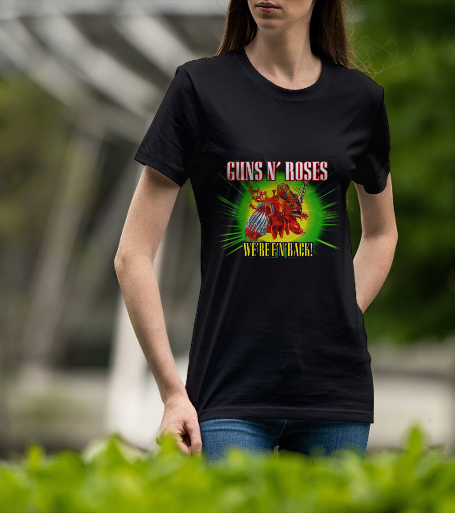 Guns N' Roses We're F'N Back T-Shirt