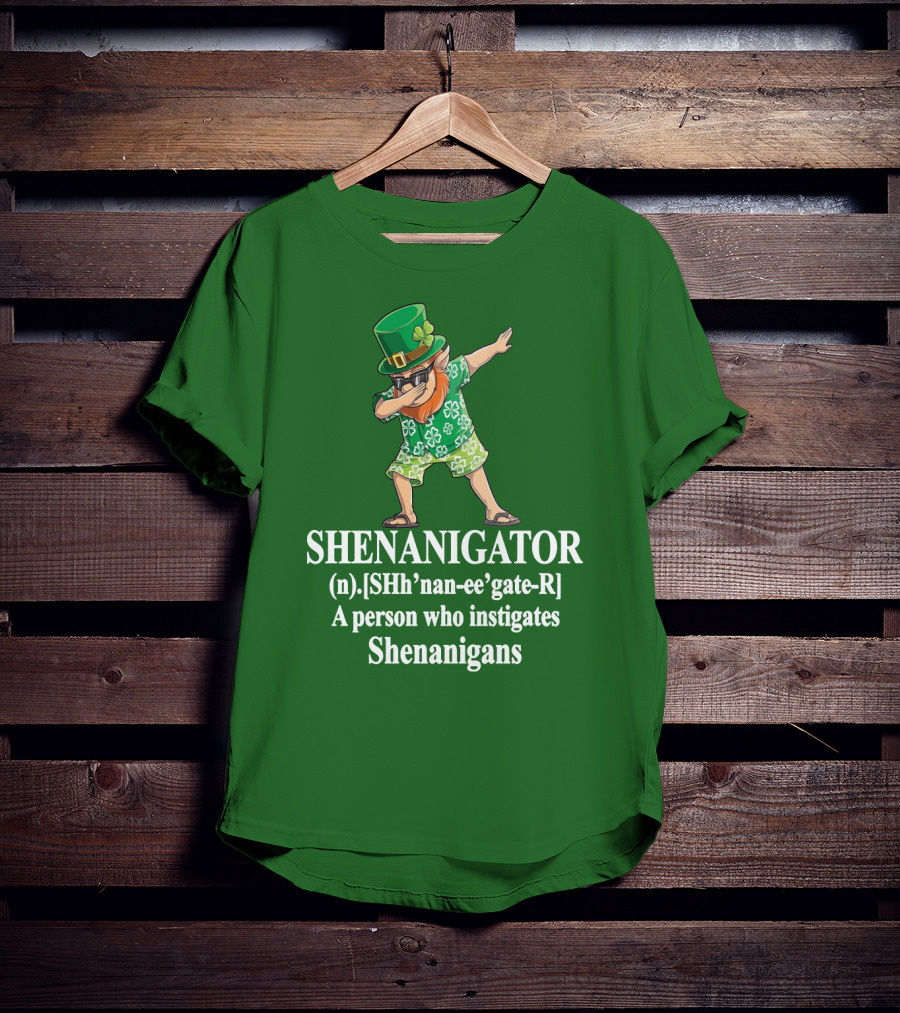 SHENANIGATOR Definition Celtic Inspired Mischief Instigator T-Shirt