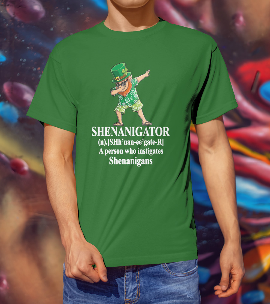 SHENANIGATOR Definition Celtic Inspired Mischief Instigator T-Shirt