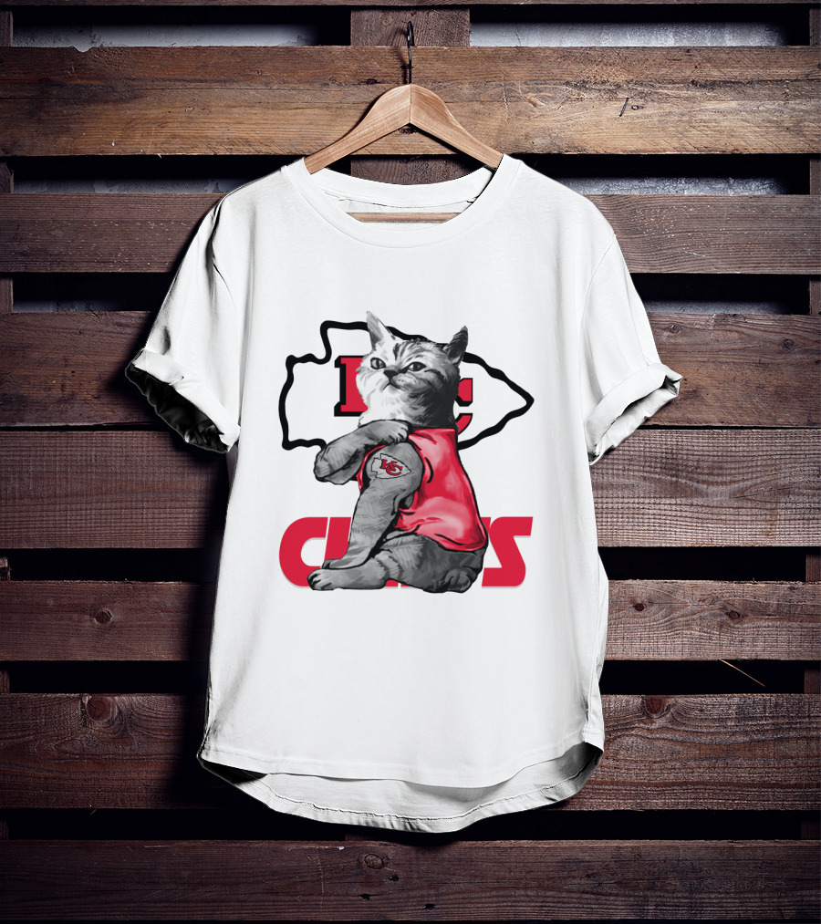 Kansas City Chiefs Cat Lovers T-Shirt