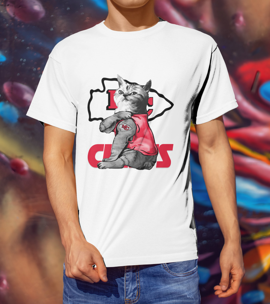 Kansas City Chiefs Cat Lovers T-Shirt