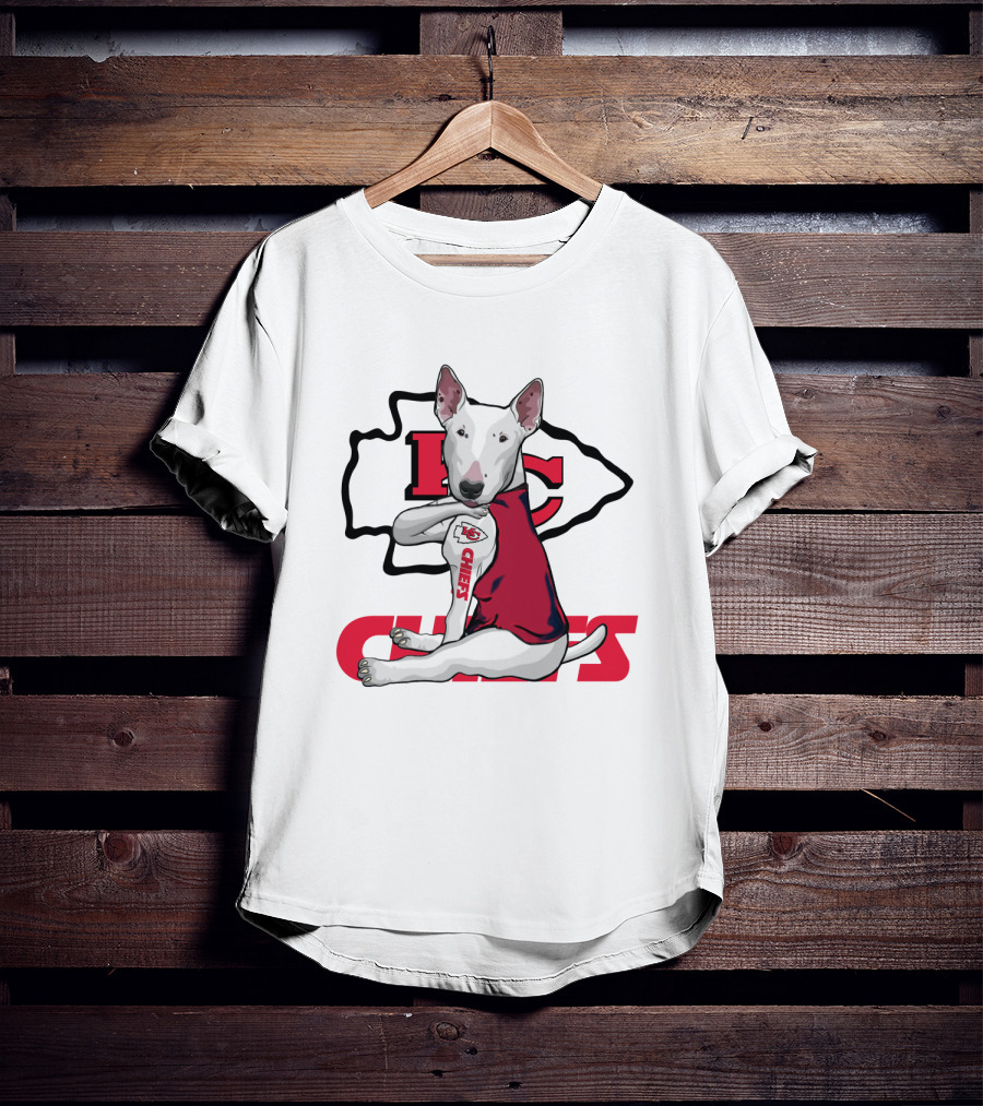 Kc Chiefs Bullterrier Fan T-Shirt