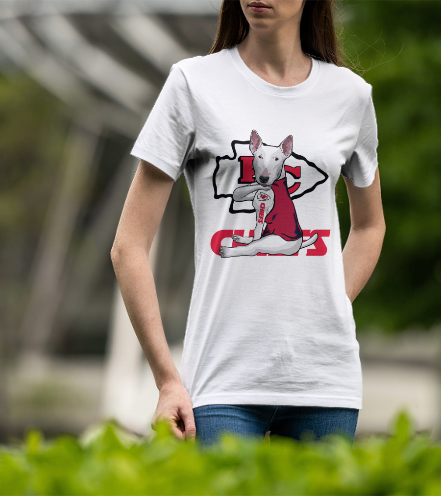 Kc Chiefs Bullterrier Fan T-Shirt