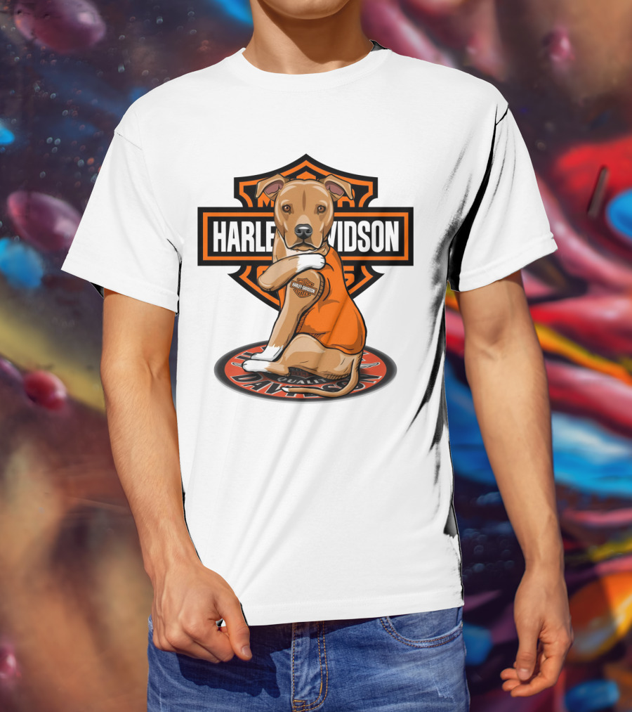 Harley Davidson Pitbull Quality Motorcycles T-Shirt
