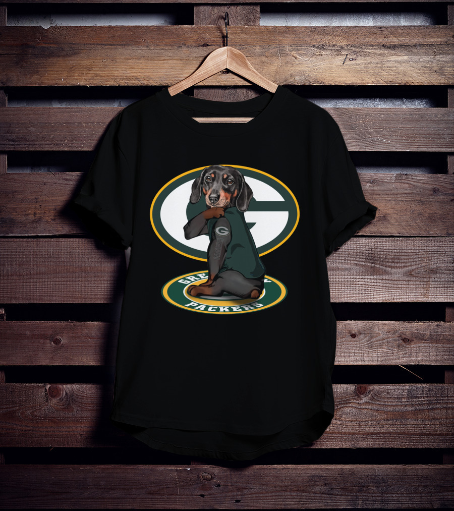 Green Bay Packers Dachshund Nfl Fan Gear T-Shirt